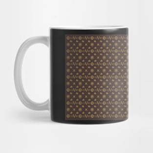 COVID 19 Pattern Brown Mug